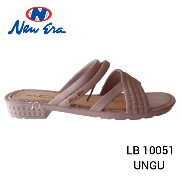 gof NEW ERA LB 10051 Sandal Wanita Tali Silang Slop Wanita Karet Sendal Wanita Kekinian Slip Sandal Strap Silang Sweet