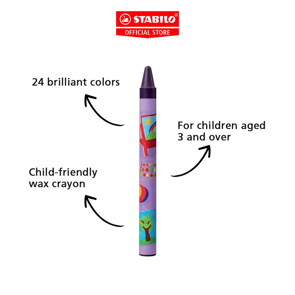 STABILO Yippy-Wax Crayon / Crayon / Krayon