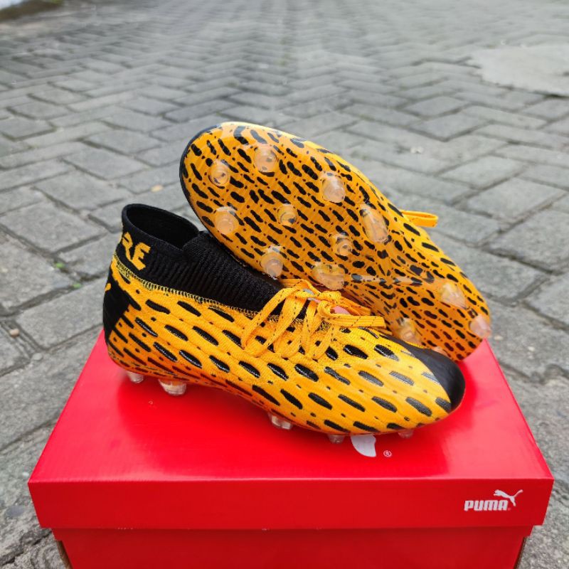 Jual Sepatu Bola Puma Future 6 1 Netfit Fg Orange Black Shopee Indonesia