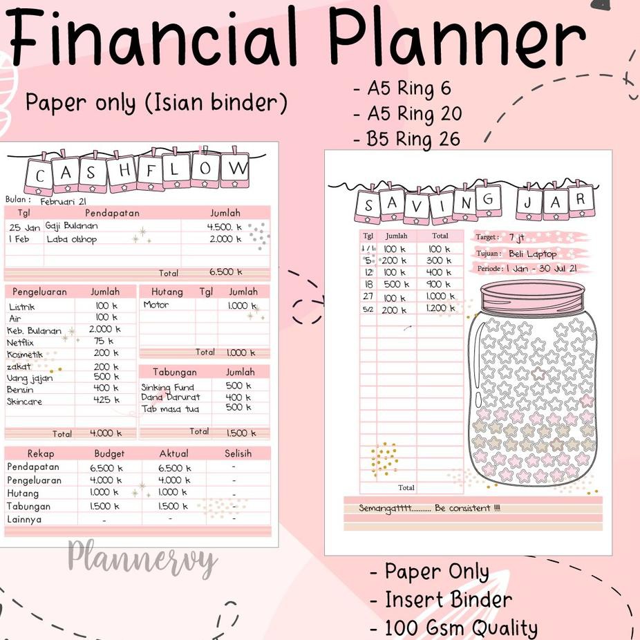 

9RC UANG PLANNER FAMILY BUDGET PLANNER FINANCIAL PLANNER ✿ yj (Best Produk)