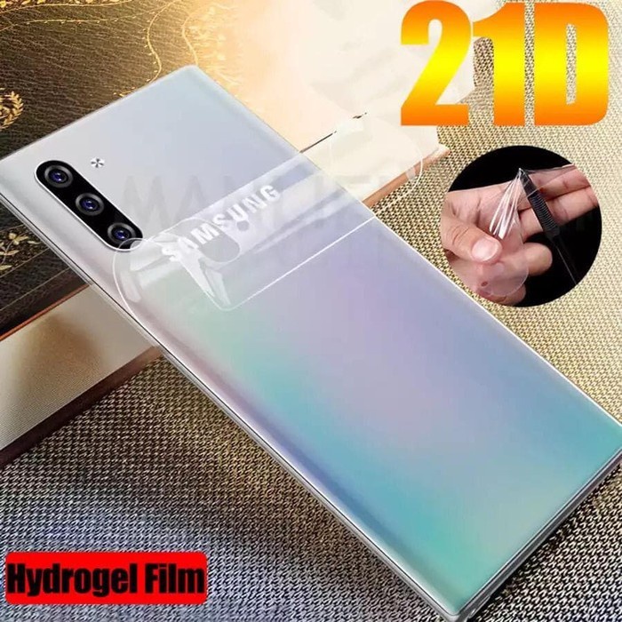 VIVO Y50 Y30 Y30i Y11 Y12i Y12 Y15 Y17 Y19 ANTI GORES HYDROGEL BELAKANG BENING CLEAR PLASTIK LENTUR BACK GEL SCREEN GUARD FULL COVER SKIN GARSKIN ANTI JAMUR