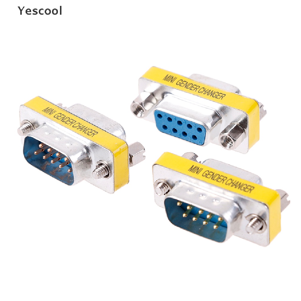 Yescool DB9 D-Sub Adapter Konektor Serial Mini 9pin RS232