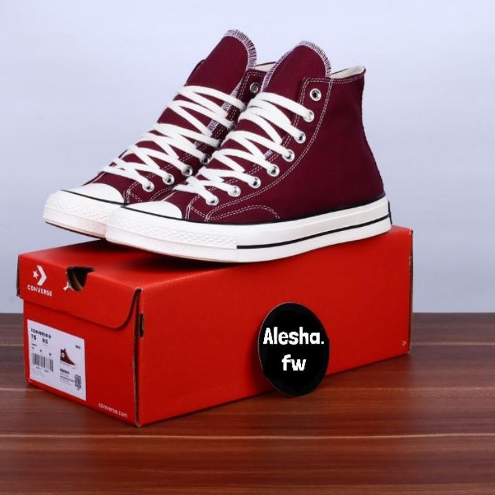 526MON Sepatu Converse 70s HI Maroon Burgundy /Converse 70s Dark Red High / Converse 70s Merah Marun