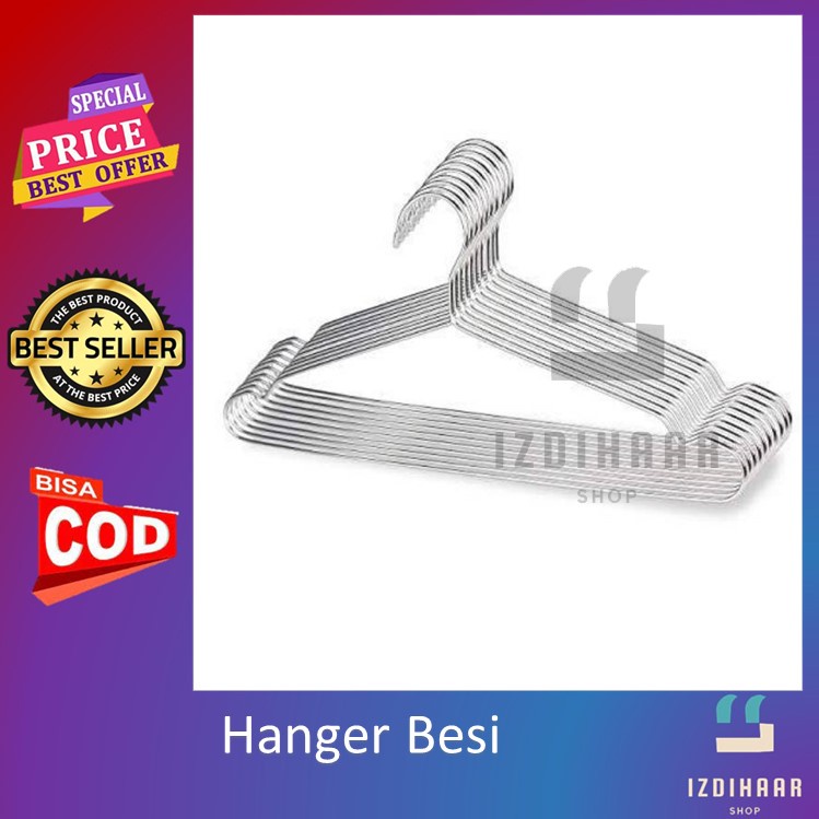 Gantungan baju besi Hanger baju besi Hanger kawat Hanger Jemuran besi Jemuran