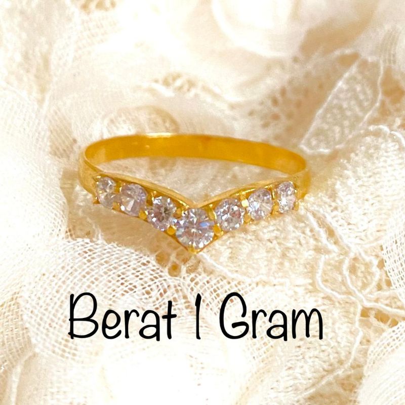 Cincin Emas Muda Dewasa Aurel / Fuji 1 Gram