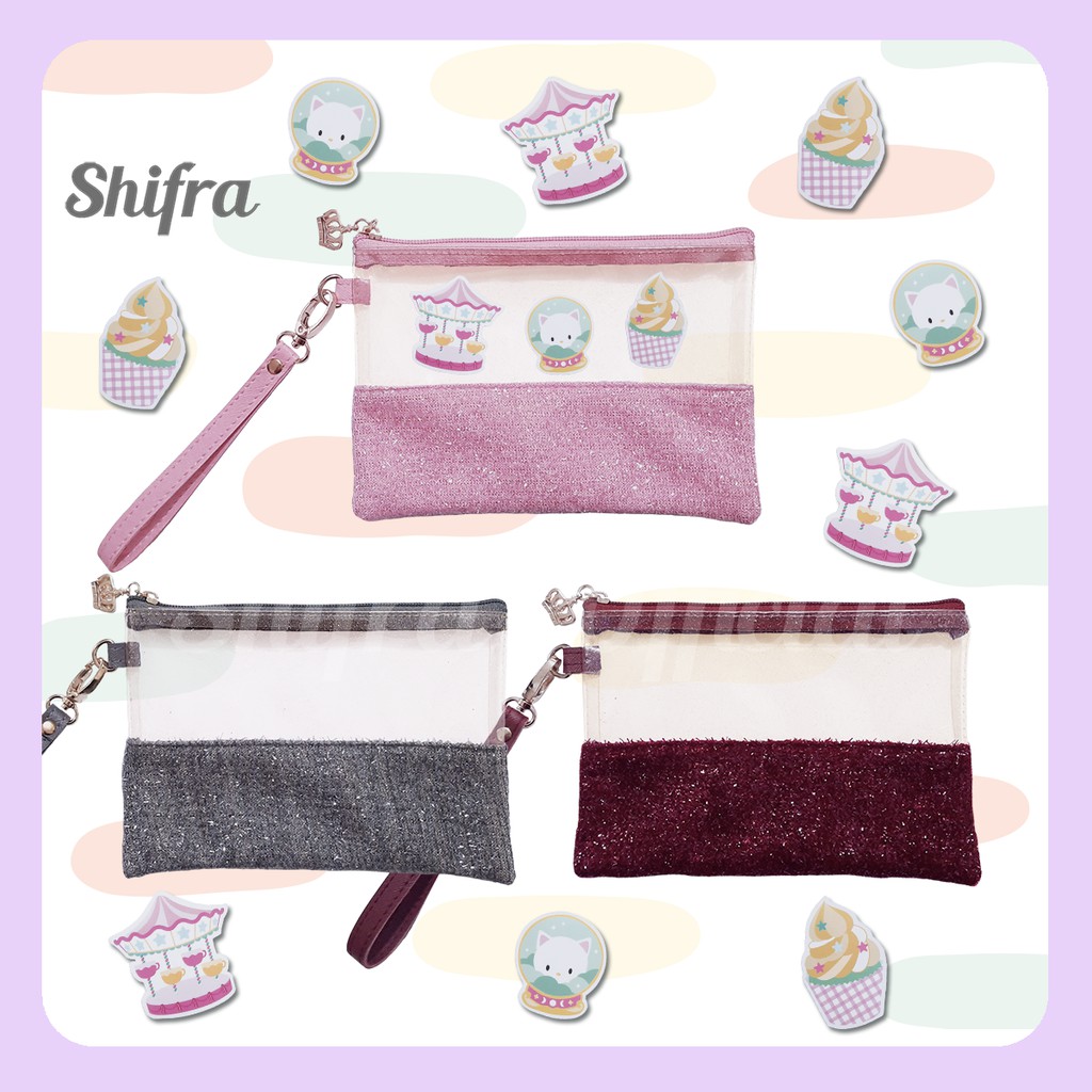 TEMPAT MASKER DOMPET MASKER MIKA GLITTER STICKER DIY SHIFRA