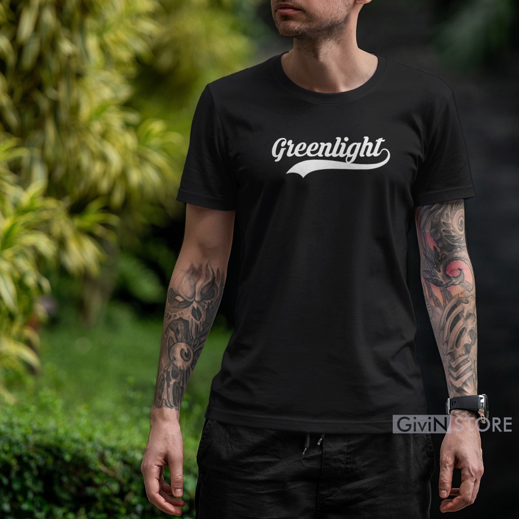  Baju  Kaos  Distro Bandung Premium Green light  New Cotton 