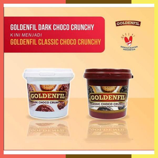 

Goldenfil Dark Crunchy Selai Coklat Selai Roti