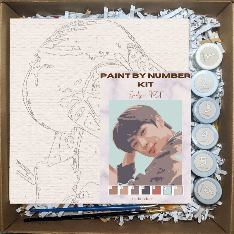

Paint By Number [Jaehyun - NCT] | Painting by Numbers NCT| Kit lukis + freebies