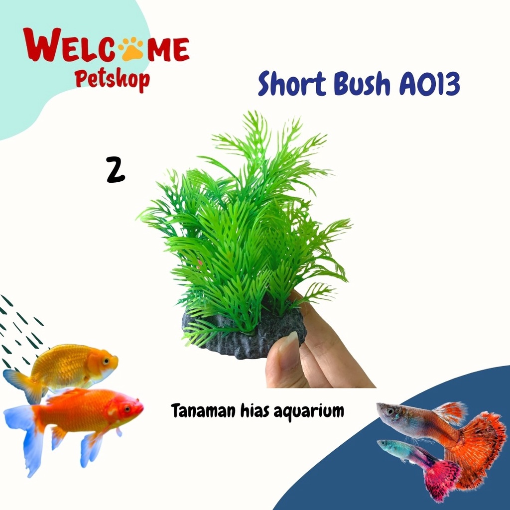 Short Bush A013 / Hiasan Bunga Tanaman Aquarium / Aksesoris Aquarium