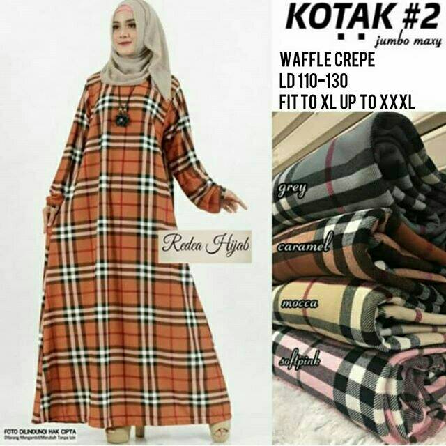Kotak2 Dress Jumbo Waffle Muslim