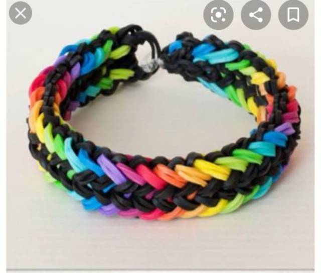 Mainan Edukasi Bracelet Craft Kit ( Loom bands ) merajut gelang karet