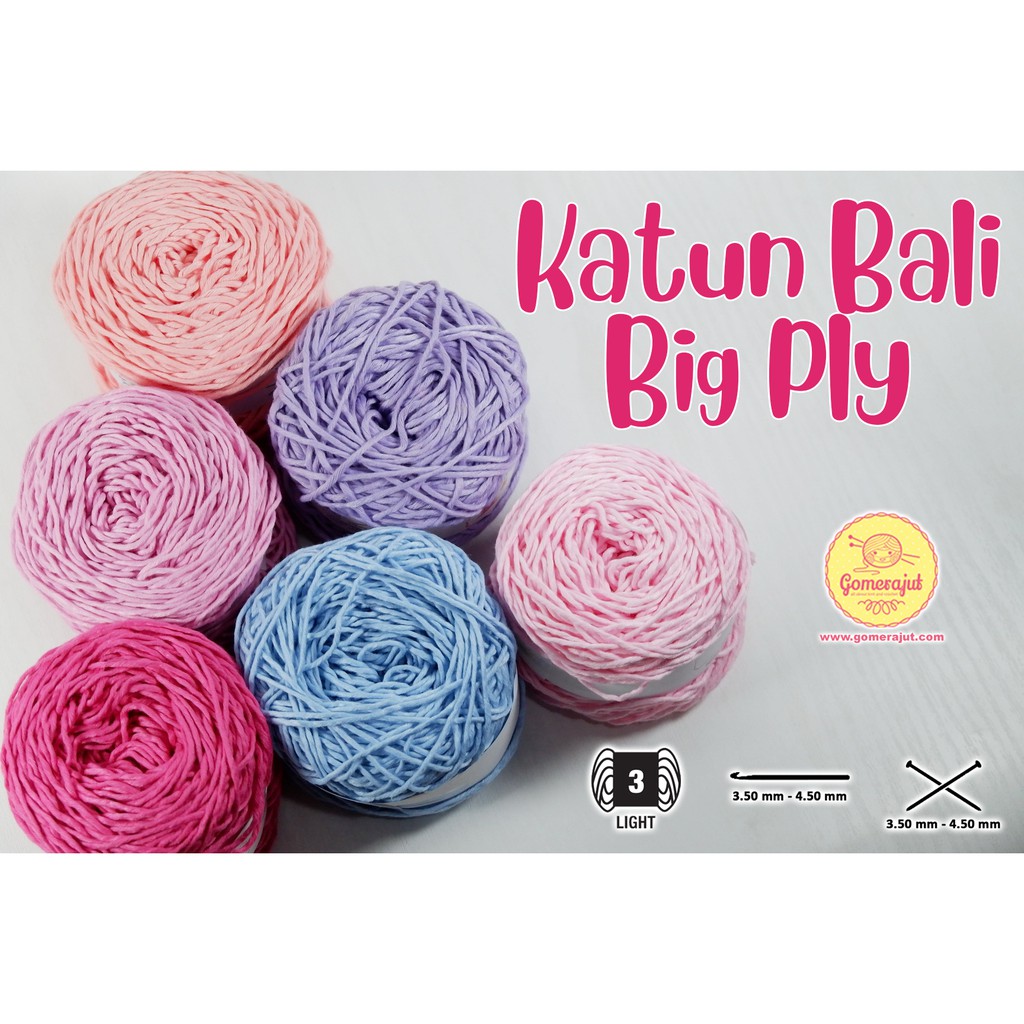 Benang Rajut Katun Bali Big Ply Shopee Indonesia Benang Rajut Katun Bali Big Ply Shopee Indonesia