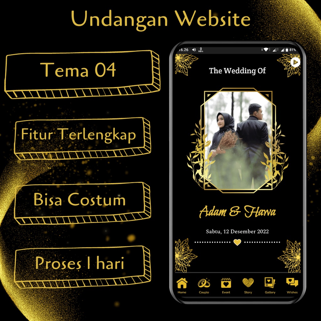 Undangan Digital Website Pernikahan Undangan Digital Web Undangan Pernikahan Online