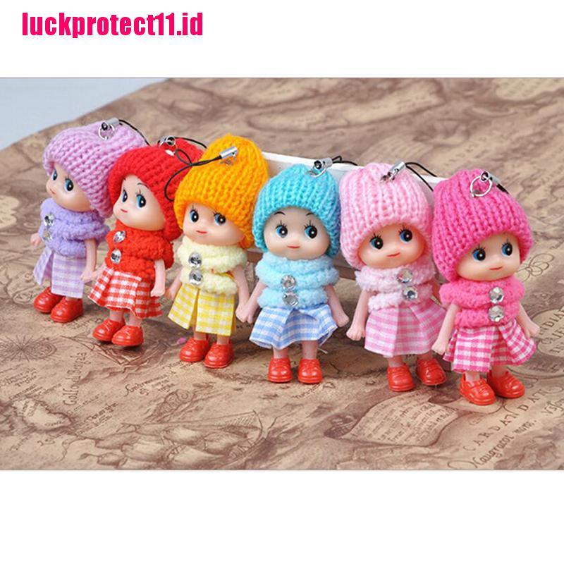 Lucktoy 6pcs Gantungan Kunci Boneka Binatang Lucu Bahan Plush Lembut