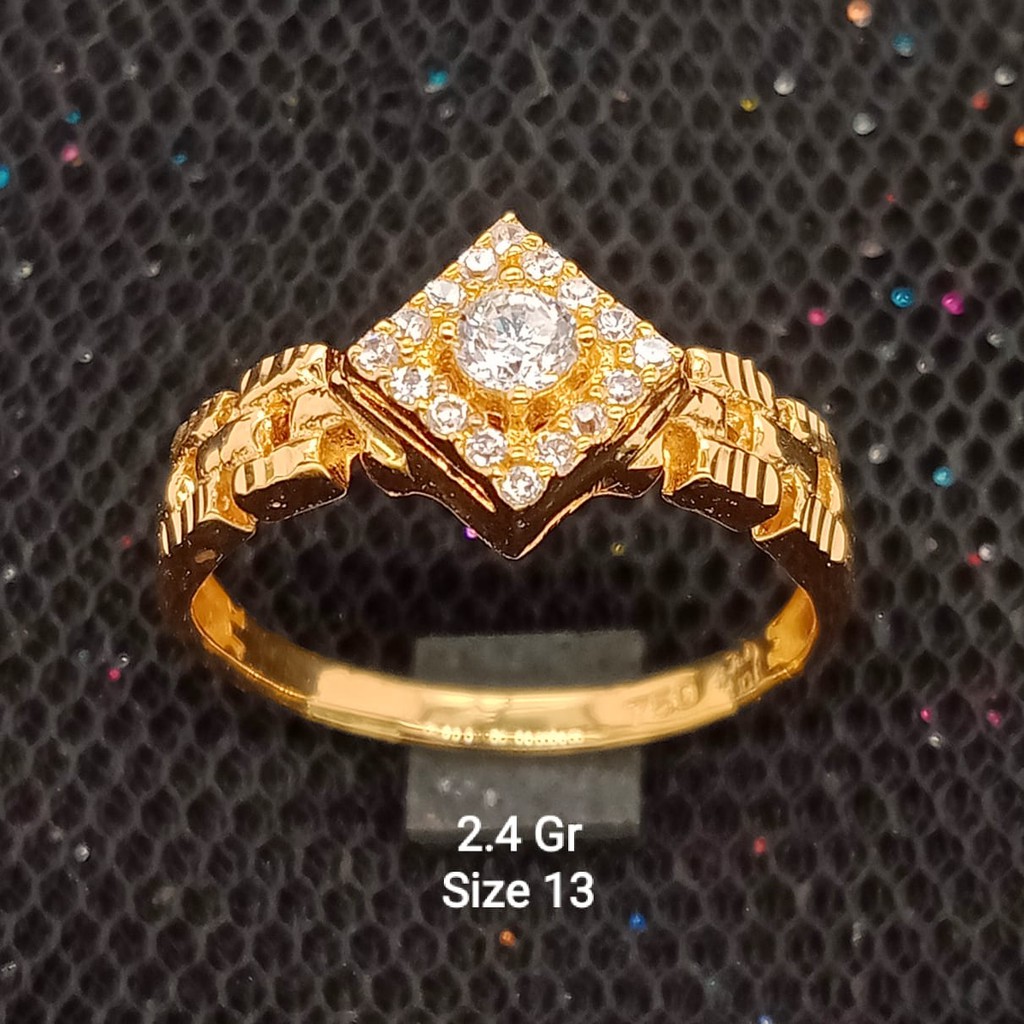 New Cincin Emas 17K - 2.4 gr Kadar 750 - 1829