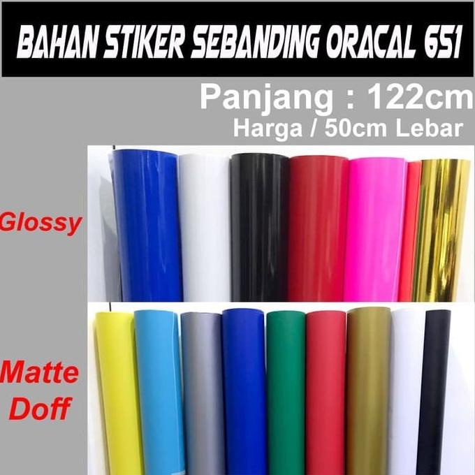 

HOT PROMO Bahan Stiker Sticker VINYL Glossy Doff Matte NOT ORACAL 651 SEBANDING