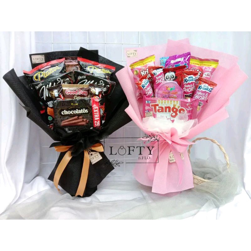 

Buket snack | buket jajan | hadiah ulang tahun | free kartu ucapan