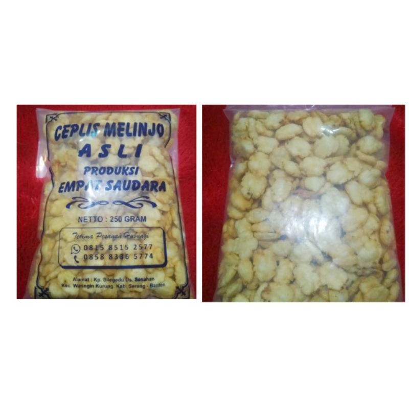 

ceplis melinjo gurih 250gr