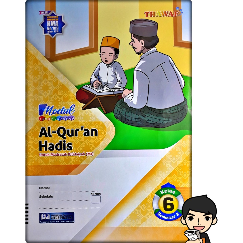 Lks Al Qur An Hadis Mi Kelas 6 Semester 2 Kma No 183 2020 2021 Thawaf Shopee Indonesia