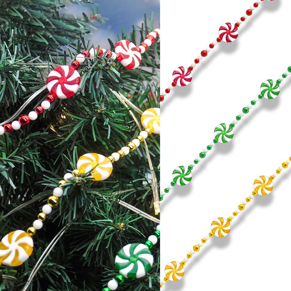 [Elegan] Candy Garland Colorful 2.4 Meter Pesta Rumah Natal Pohon Garland