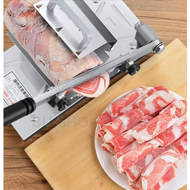 GS8pro Mesin Pengiris Daging Manual Meat Slicer Alat Potong keripik Tempe tipis Serbaguna