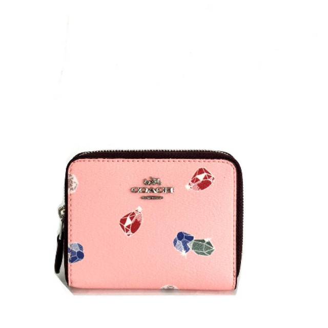  Coach  Disney  Small Zip Around Wallet Snow White Pink 