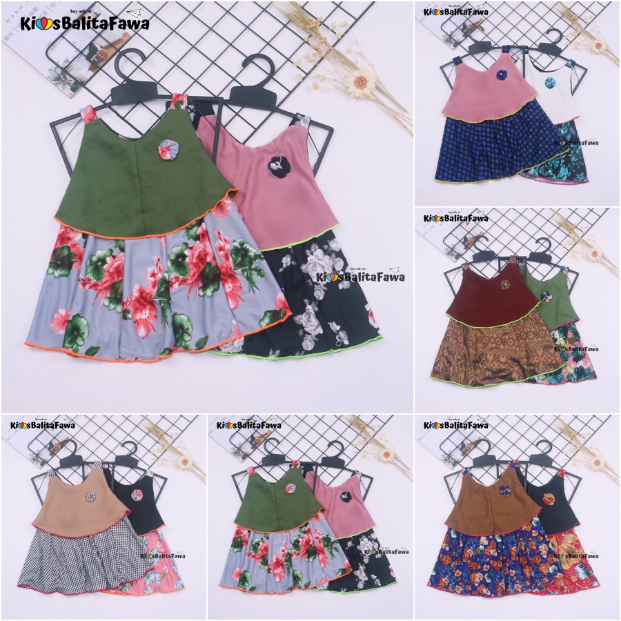 Dress Adele uk Bayi - 4 Tahun / Dres Pesta Anak Perempuan Gaun Yukensi Baju Import Balita Cewek