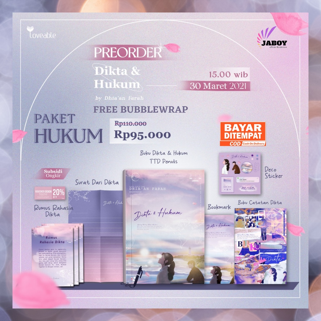 Novel Dikta Hukum Dhia An Farah Shopee Indonesia