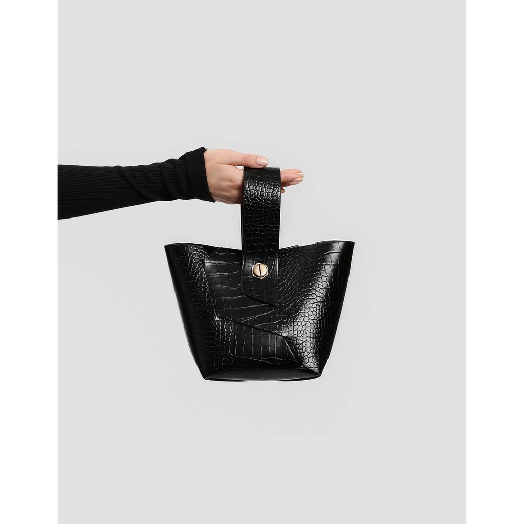 Tas Charles&Keith Wrislet Handle Bucket Hand Bag 570 CK