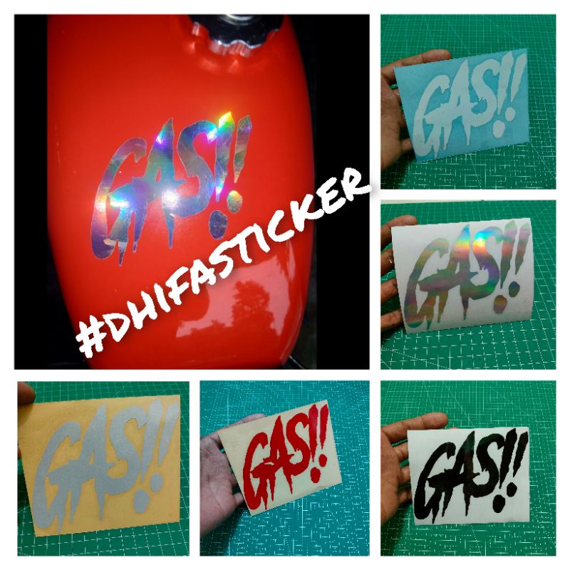 Stiker tangki motor GASS!! | Stiker gas | Stiker gass