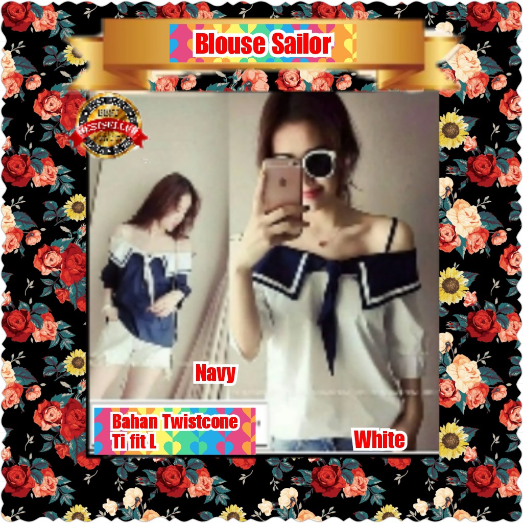 BLOUSE SAILOR / TERPOPULER TERLARIS TERMURAH