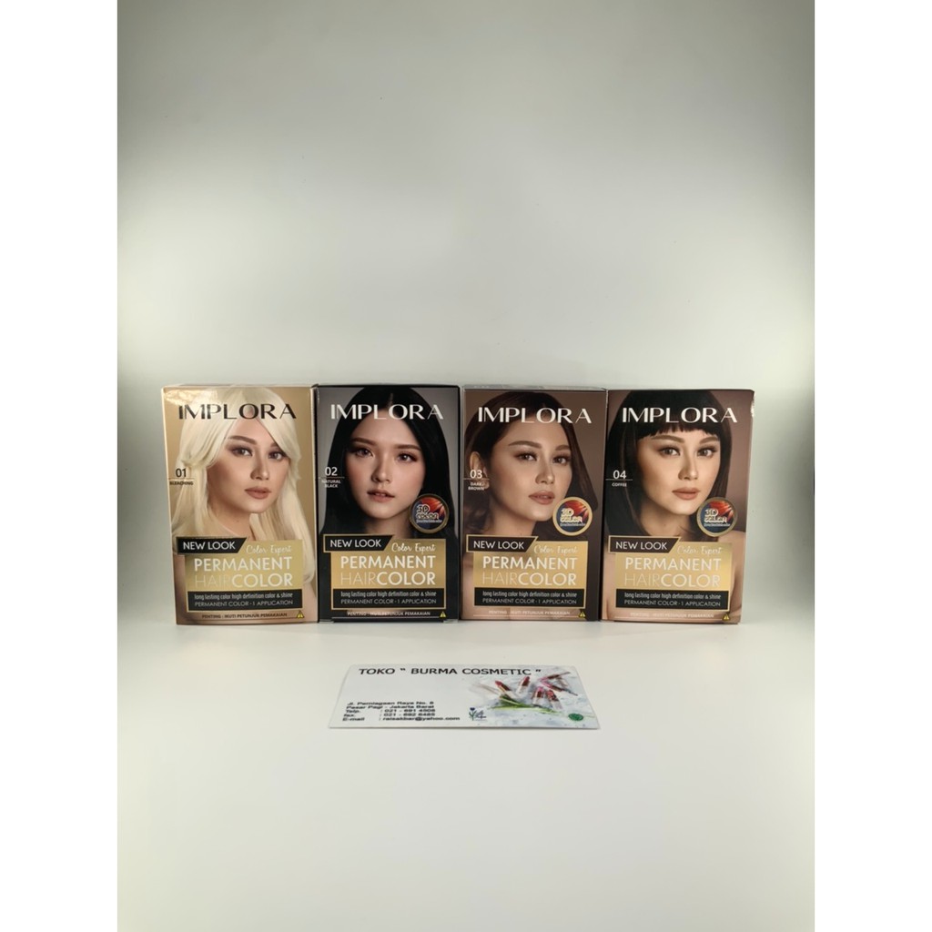 IMPLORA NEW PERMANENT HAIR COLOR / CAT RAMBUT PERMANEN