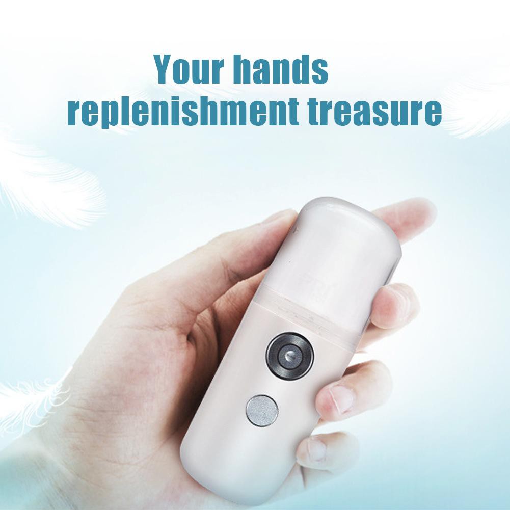 Nano Mist Spray USB Handy Penyemprot muka Pelembab wajah Facial Moisturizing Humidifier