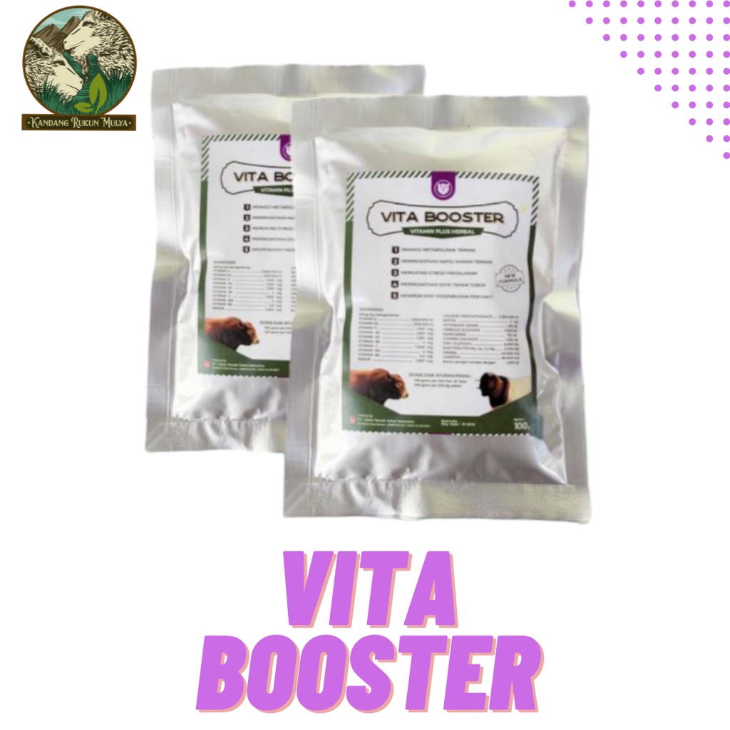 Vita Booster Vitamin Terbaik Untuk Ternak Sapi Dan Kambing Dosis Tinggi