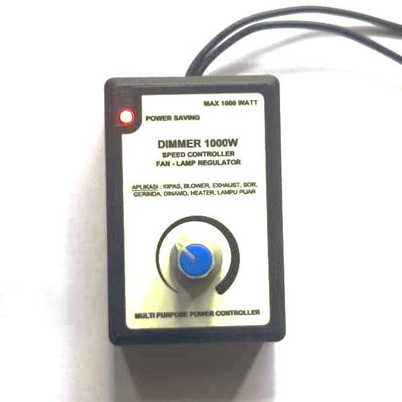 Dimmer AC 220V 1000W Pengatur putaran gerinda bor dinamo kipas motor speed controller 1000 watt