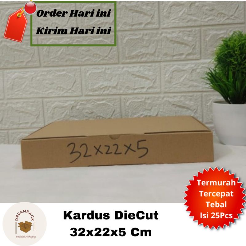 

KARDUS DIE CUT/KARDUS BOX/KARDUS PACKING/DC 32X22X5 CM