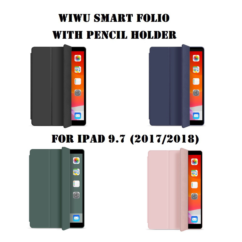 WIWU Smart Folio with Pencil Holder for iPd 9.7 (2017-2018)