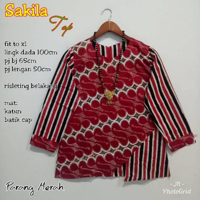 Atasan Batik Parang Merah