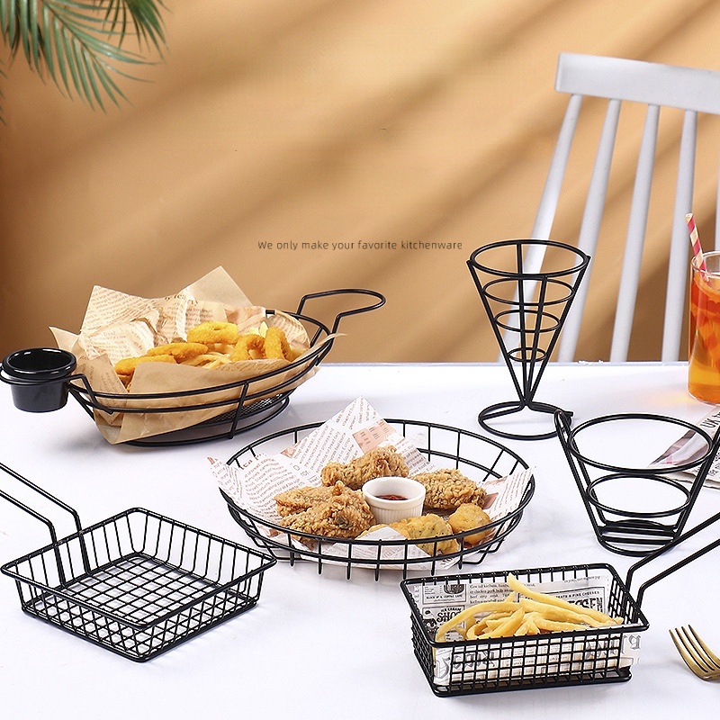 Wadah Kentang Goreng/Keranjang Kentang/Fries Keranjang/Wadah Keranjang Saji Kentang/Fries Serving Basket