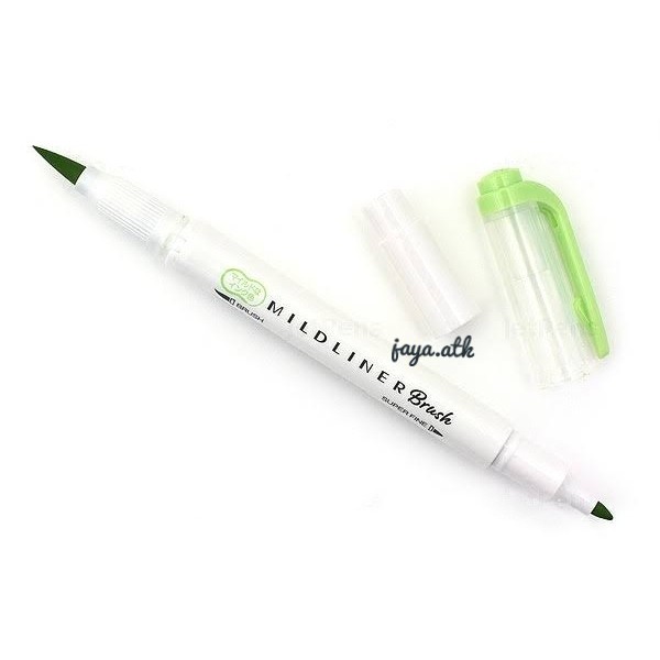 ZEBRA BRUSH PEN MILDLINER SPIDOL BUJO KUAS KALIGRAFI HIGHLIGHTER DOUBLE HEAD WARNA PENANDA TULIS