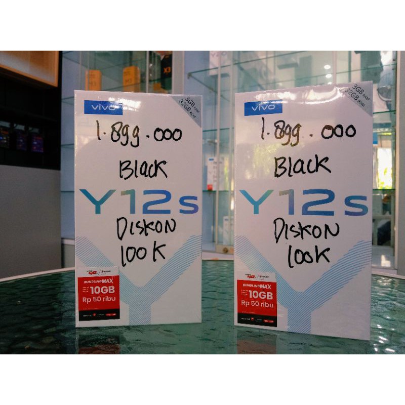 Vivo y12s Ram 3/32gb Bergaransi resmi 1 tahun , kredit 12 kali akulaku