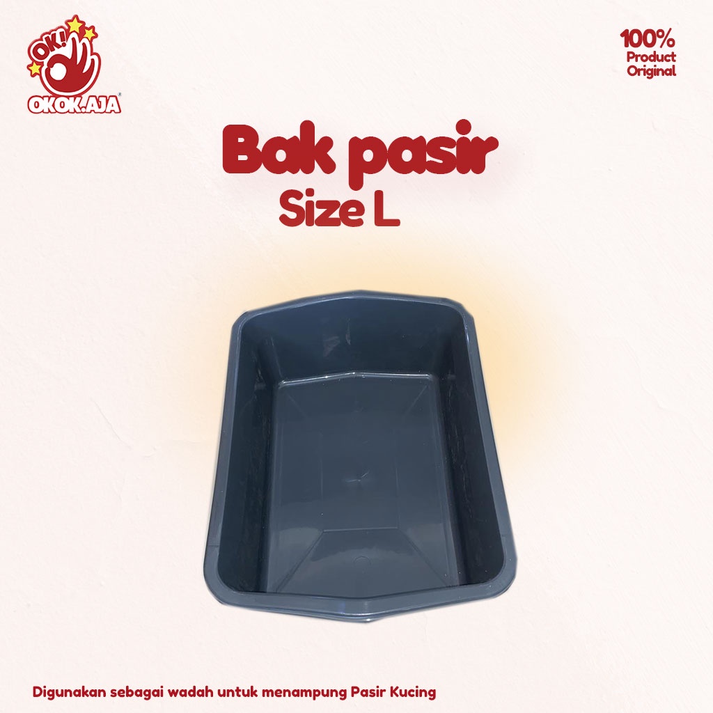 Bak pasir untuk Pup Kucing Anjing / wadah penampung pasir / Cat Litter Box