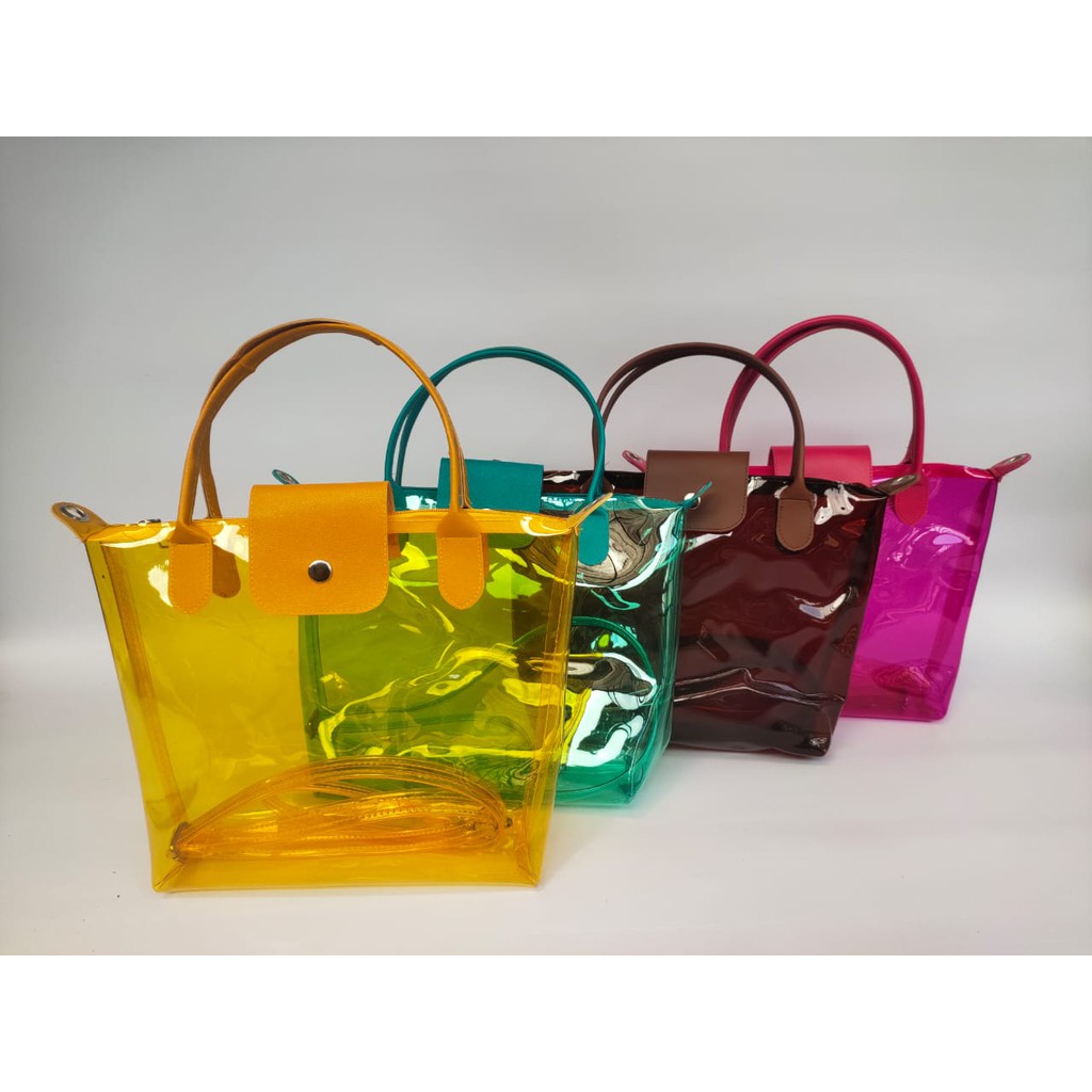 Tas mika pvc Jelly  Medium