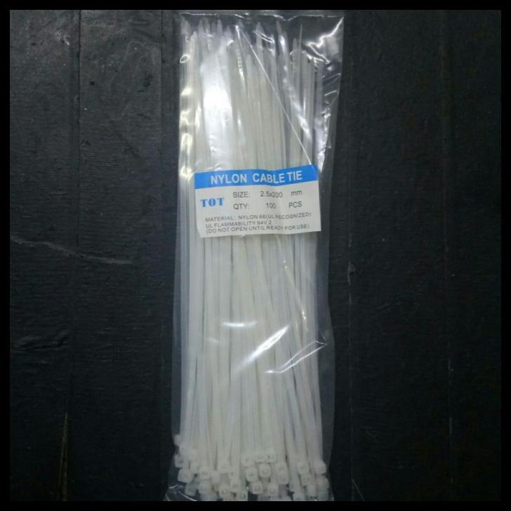 

Cable Ties Kabel Tis Putih 20 Cm Isi 100 Pcs