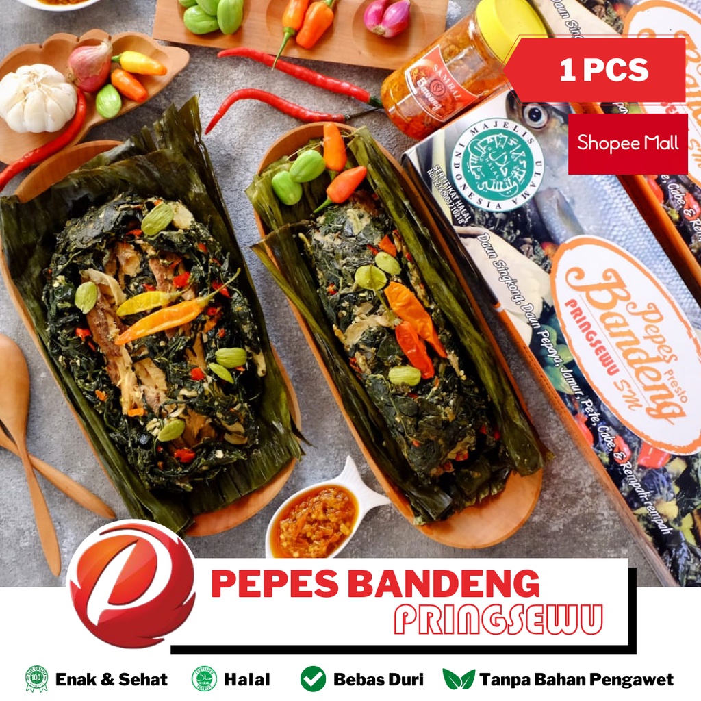 

Pepes Bandeng PRINGSEWU Isi 1 Pcs [ Bebas Duri dan Tanpa Bahan Pengawet ]