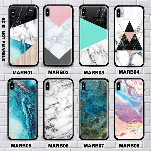 CUSTOM CASE MARBLE REDMI 4A/REDMI 4X/REDMI NOTE 4/REDMI NOTE 4X/REDMI 5/REDMI 5A/REDMI 6 GLASS CASE