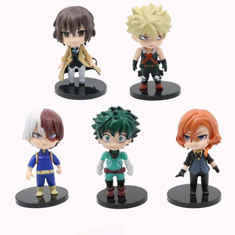 [Elegan] Hadiah Action Figure 5pcs/set Koleksi Boneka PVC Q Version Figurine Patung Tokoh Anime