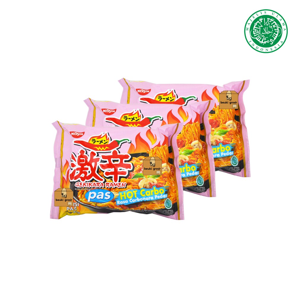 

3PCS Nissin Gekikara Ramen Pas Hot Carbo Rasa Carbonara Pedas Harga Grosir Lebih Murah - 3pcs x 81gr