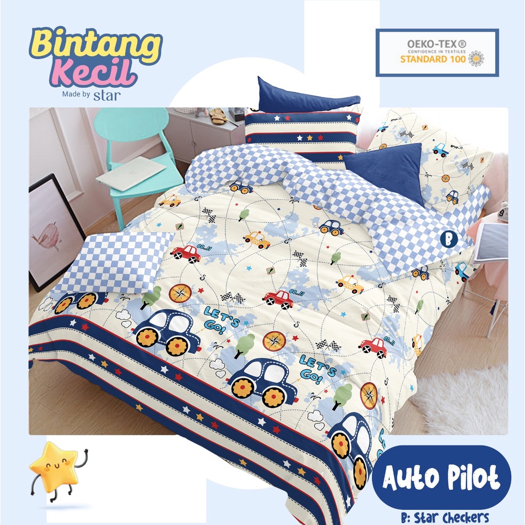Set Sprei Katun Cvc Lokal Valerie By Star Dasar Abu Bunga bunga Terbaru